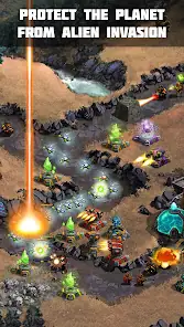 لقطة من لعبة Ancient Planet Tower Defense