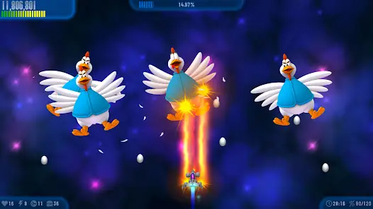 لقطة من لعبة Chicken Invaders 3